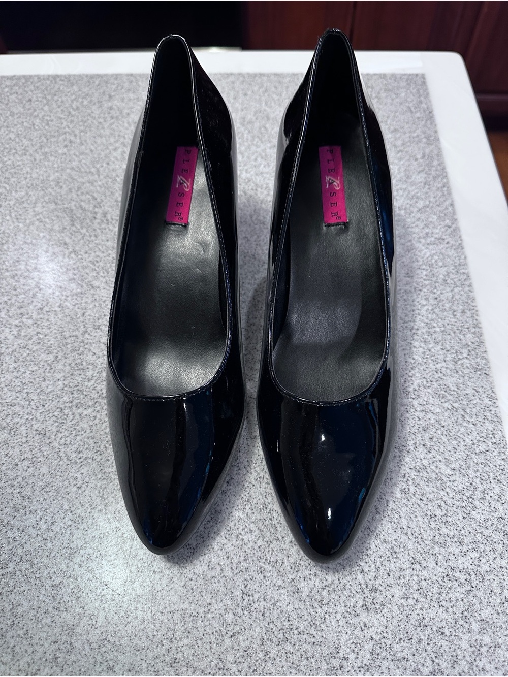 Pleaser Black Patent Leather Women’s 3" Pumps